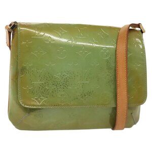 LOUIS VUITTON Monogram Vernis Thompson Street Bag Baby Blue M91009 Auth 140467